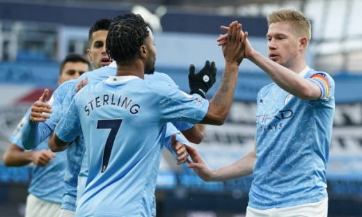 Man City 2-0 Fulham: Man City tạm thời lọt vào top 4  Premier League 2020/21