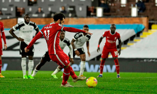 Fulham FC 1-1 Liverpool ở Ngoại hạng Anh 2020/21