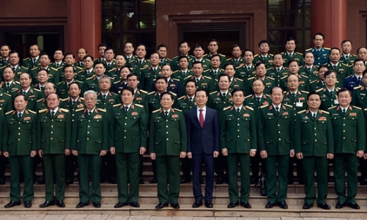 Quân ủy Trung ương gặp mặt đại biểu dự Đại hội XIII của Đảng