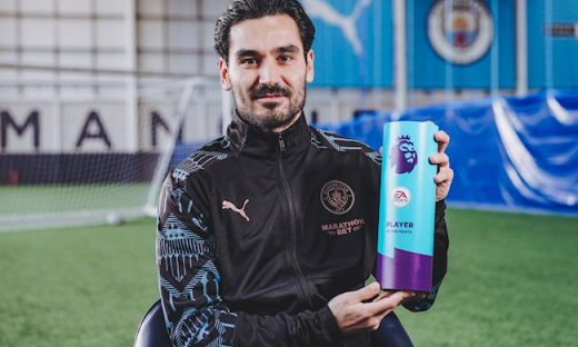 Tiền vệ Gundogan lần đầu giành được danh hiệu ở Premier League