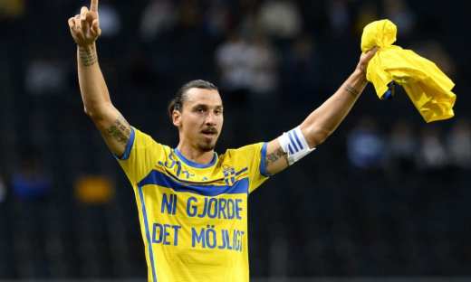 Tiền đạo Ibrahimovic bất ngờ quay trở lại ĐT Thụy Điển