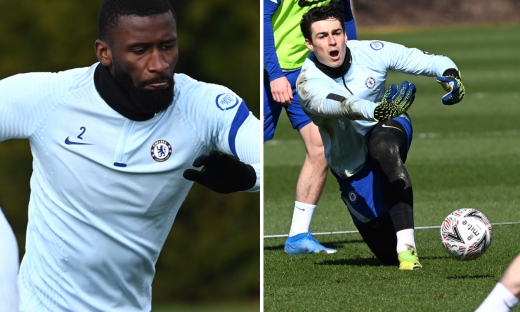 Trung vệ Rudiger ẩu đả với thủ thành Kepa trên sân tập Chelsea