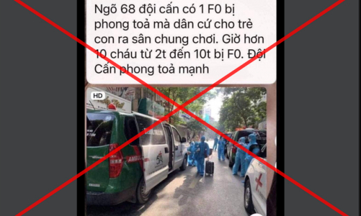 Hà Nội: Thông tin 'hơn 10 trẻ em ở Đội Cấn mắc COVID-19' là sai sự thật