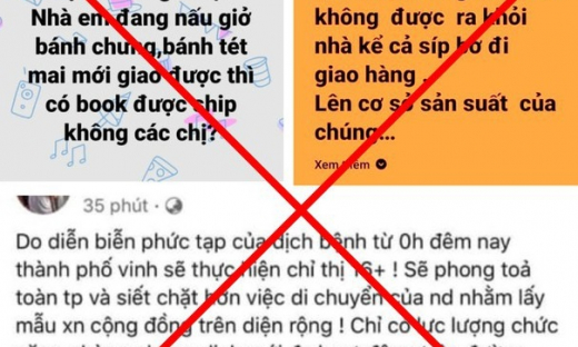 Tung tin giả “TP.Vinh áp dụng Chỉ thị 16+”, 3 người bị phạt 25 triệu đồng