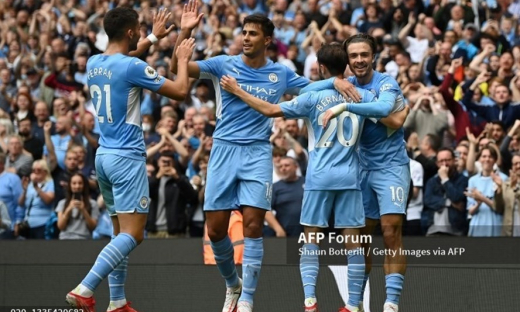 Man City thắng 5-0 Norwich tại vòng 2 Ngoại hạng Anh mùa này