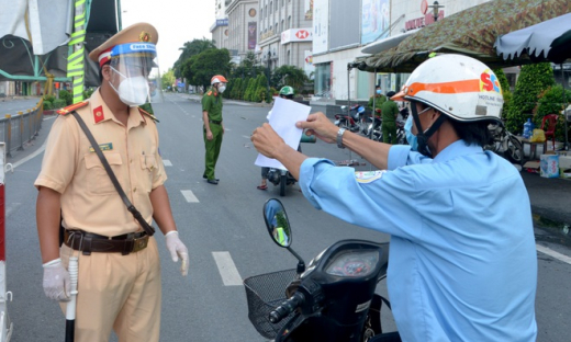 TP. HCM thay đổi mẫu giấy đi đường mới từ 0h ngày 25/8