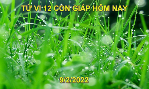 Tử vi hôm nay 9/2/2022, thứ 4 ngày 9/1 âm lịch của 12 con giáp