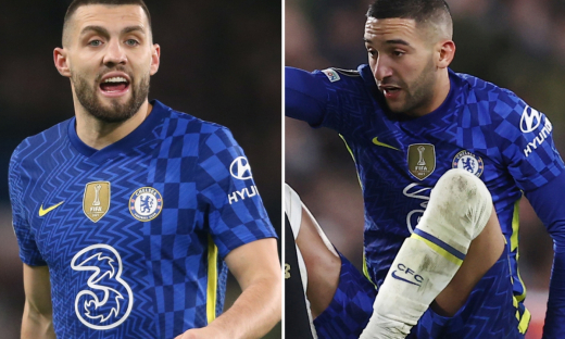 Chelsea nguy cơ mất Kovacic, Ziyech trước chung kết cúp Liên đoàn