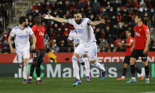 Benzema tỏa sáng, Real Madrid đánh bại 3-0 Mallorca