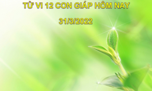 Tử vi 31/3/2022 hôm nay thứ 5 ngày 29/2 âm lịch của 12 con giáp