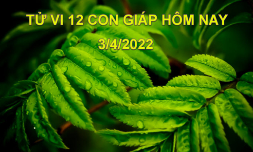 Tử vi 3/4/2022 hôm nay Chủ nhật ngày 3/3 âm lịch của 12 con giáp