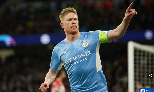 De Bruyne ghi bàn duy nhất giúp Man City đánh bại Atletico Madrid