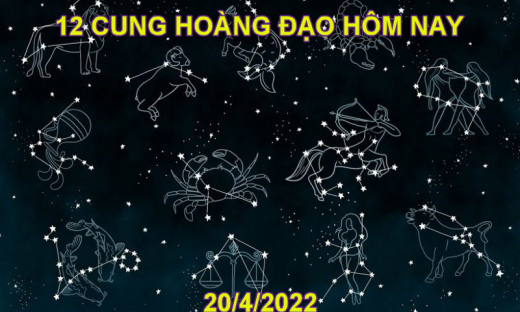 Dự đoán 12 cung hoàng đạo hôm nay, tử vi thứ 4 ngày 20/4/2022