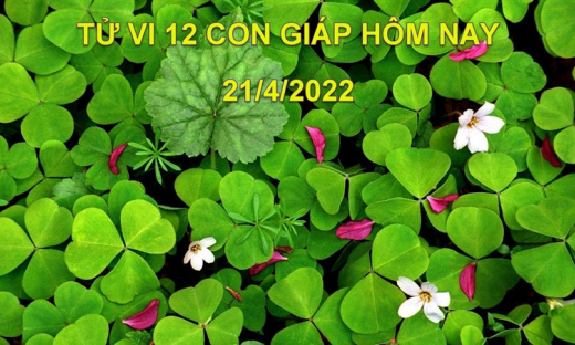 Tử vi 21/4/2022 hôm nay thứ 5 ngày 21/3 âm lịch của 12 con giáp