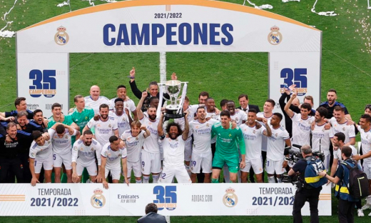 Real Madrid chính thức vô địch La Liga 2021/22