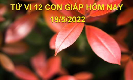 Tử vi 19/5/2022 hôm nay thứ 5 ngày 19/4 âm lịch của 12 con giáp