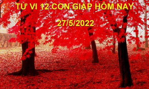 Tử vi 27/5/2022 hôm nay thứ 6 ngày 27/4 âm lịch của 12 con giáp