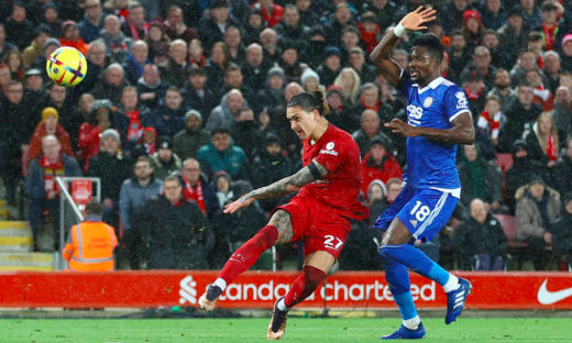 Thắng Leicester 2-1, Liverpool giành 3 điểm áp sát vị trí top 4 Ngoại hạng Anh