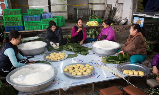 Bánh chưng Tranh Khúc - đậm đà hương vị Tết cổ truyền