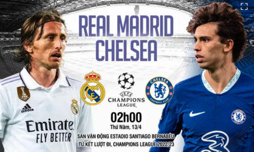 Nhận định Real Madrid vs Chelsea, 2h ngày 13/4, Champions League