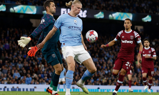 Haaland lập đại công, Man City chiếm lại ngôi đầu bảng từ tay Arsenal