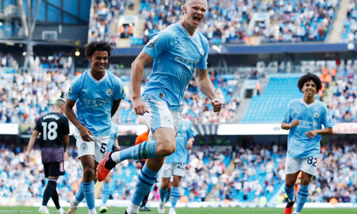 Haaland lập hat-trick, Man City vùi dập Fulham ở vòng 4 Ngoại hạng Anh