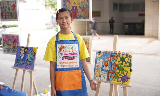 “Em vẽ dũng sĩ tiêm ngừa cùng VNVC” truyền cảm hứng sáng tạo, phòng bệnh cho trẻ em