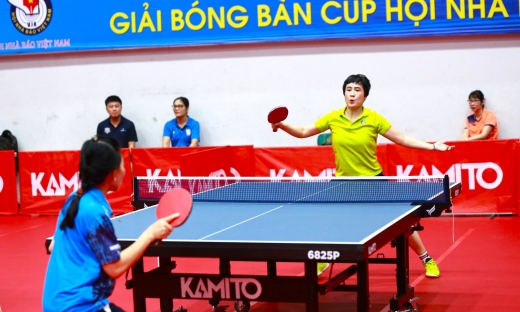 Những vận động viên nữ 'tô điểm' Giải Bóng bàn Cúp Hội Nhà báo Việt Nam lần thứ XVI - 2023