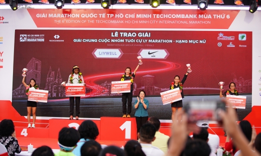 Các nữ Runner Việt Nam vượt trội trong giải marathon quốc tế thành phố Hồ Chí Minh Techcombank mùa 6