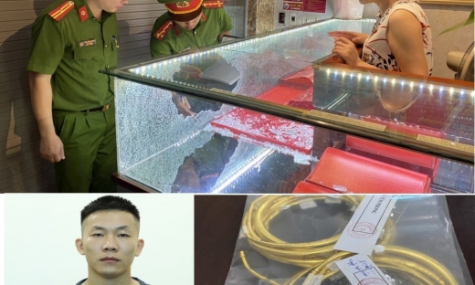 Bắt đối tượng cướp tiệm vàng ở Hà Tĩnh sau hơn 3 giờ gây án