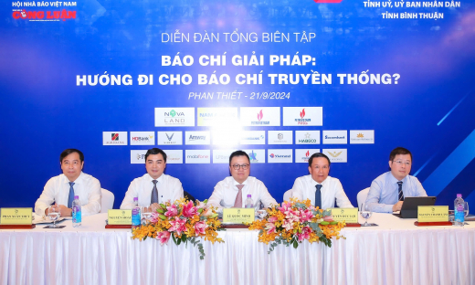 Đang diễn ra Diễn đàn Tổng biên tập 2024 'Báo chí giải pháp: Hướng đi cho báo chí truyền thống?'