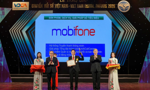 MobiFone nhận giải thưởng chuyển đổi số Việt Nam 2020