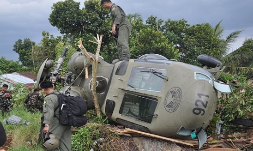 Philippines: Rơi máy bay trực thăng quân sự khiến 7 người thiệt mạng