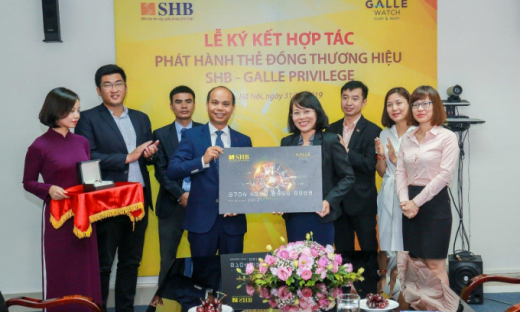 SHB ra mắt thẻ đồng thương hiệu SHB - Galle Privilege Prepaid Card với nhiều khuyến mại hấp dẫn