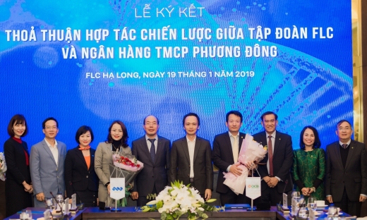 Tập đoàn FLC và Ngân hàng Phương Đông ký thỏa thuận hợp tác toàn diện
