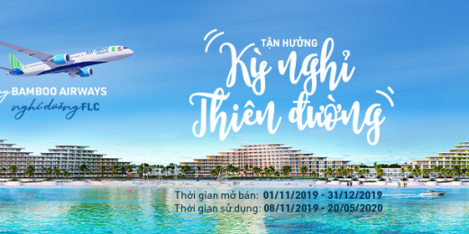 Tận hưởng kì nghỉ thiên đường cùng combo bay - nghỉ dưỡng của Bamboo Airways