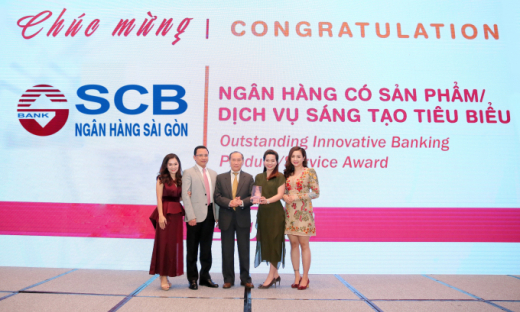 SCB lần thứ 3 liên tiếp nhận giải thưởng “Ngân hàng có sản phẩm dịch vụ sáng tạo tiêu biểu” của IDG