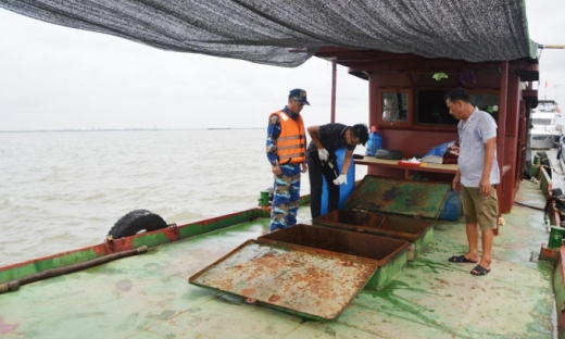 Tạm giữ 35.000 lít dầu DO không rõ nguồn gốc trên vùng biển Quảng Ninh và Hải Phòng