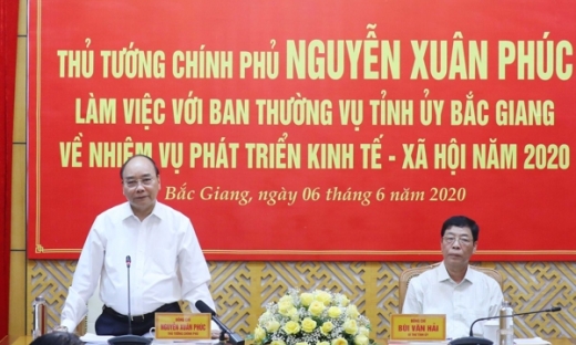 Thủ tướng: Bắc Giang cần phát huy lợi thế lao động trong thời kỳ dân số vàng