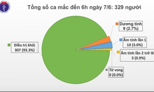 Việt Nam chỉ còn 9 bệnh nhân dương tính với SARS-CoV-2