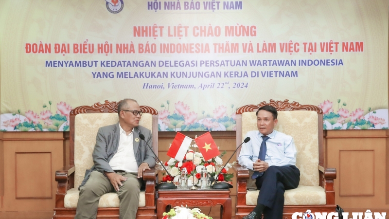 Hội Nhà báo Việt Nam và Indonesia: Tăng cường hơn nữa mối quan hệ hợp tác giữa báo chí hai nước