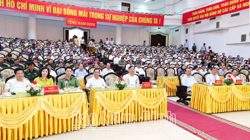 Tỉnh Nam Định triển khai đợt sinh hoạt chính trị, tư tưởng về nội dung bài viết của Tổng Bí thư Nguyễn Phú Trọng