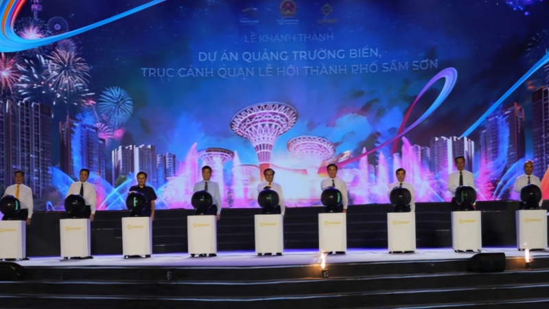 Ra mắt Quảng trường biển, trục cảnh quan lễ hội tại Sầm Sơn (Thanh Hóa)