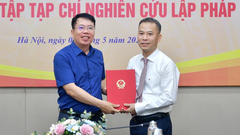 Bổ nhiệm ông Trần Văn Biên làm Tổng biên tập Tạp chí Nghiên cứu lập pháp