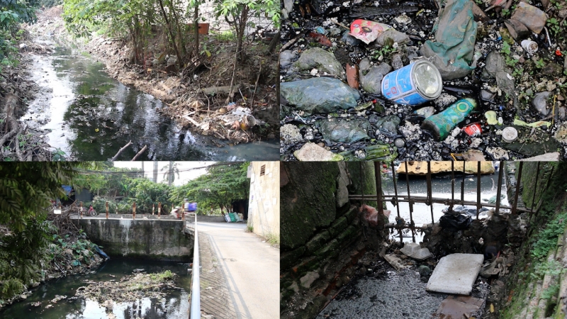Nam Từ Liêm (Hà Nội): Người dân sống khổ vì kênh mương ô nhiễm, ngập tràn rác thải