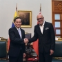 Phó Thủ tướng Trần Lưu Quang hội kiến Chủ tịch Quốc hội Venezuela